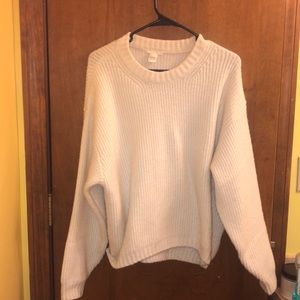 White H&M sweater